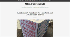 Desktop Screenshot of geexperiments.com